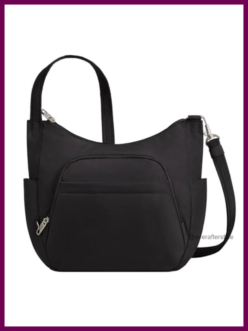 Anti-Theft Crossbody Bucket Bag Slash-Resistant RFID Travel Purse